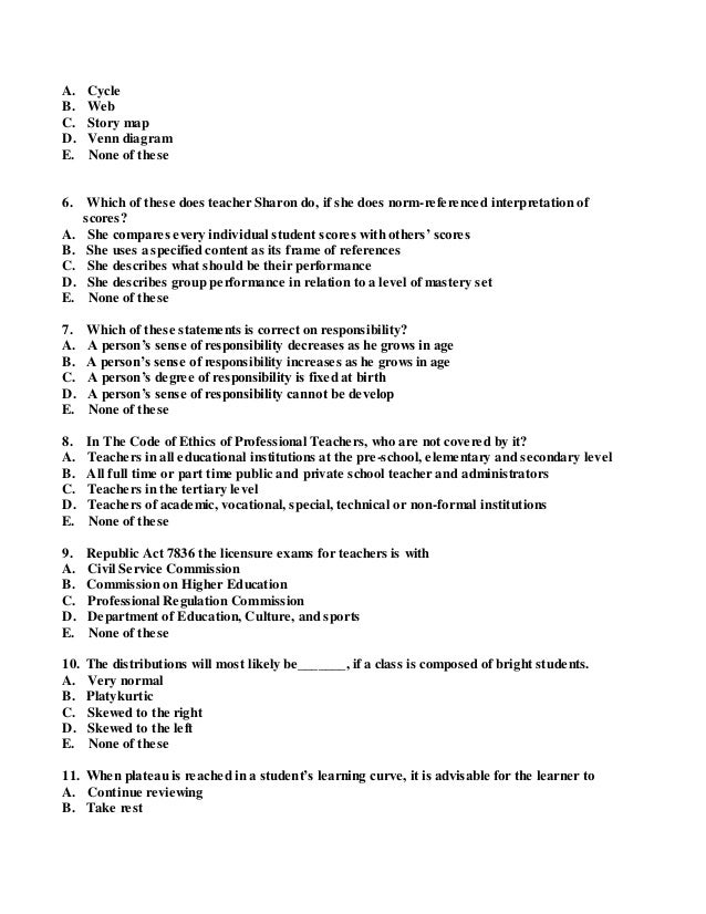 Let Reviewer For General Education Pdf